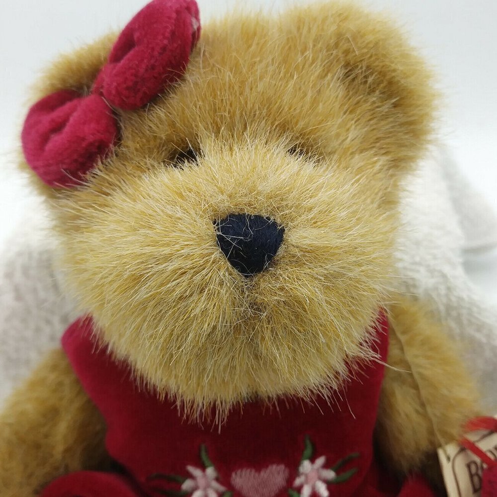 Boyds Bears Miss Hugaby 2004 Plush 8” Floral Romper Hugs To You! with Tags